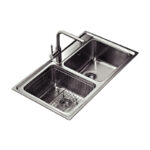 chau rua bat inox teka stage 2b 2 ho