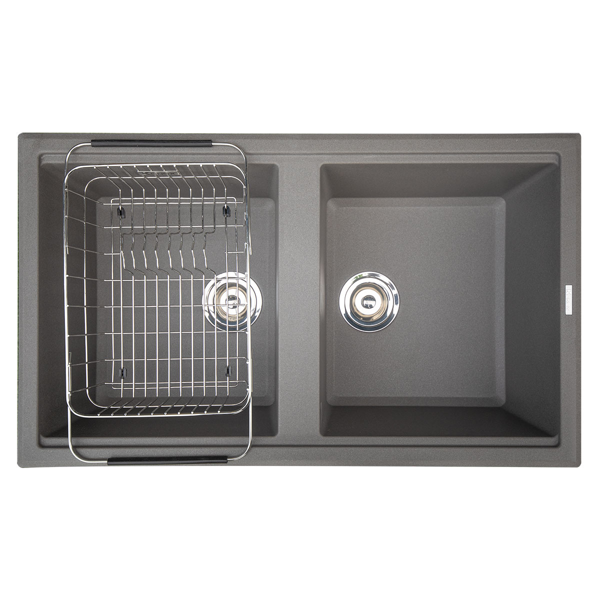 Chậu rửa bát đá KONOX Phoenix 860 Grey 2 hố