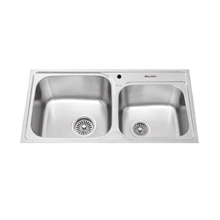 Chậu rửa bát inox Malloca MS 1011P 2 hố