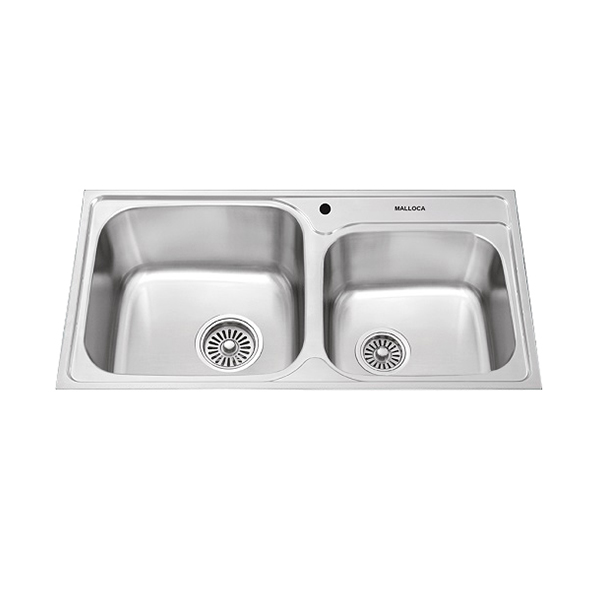 Chậu rửa bát inox Malloca MS 1011P 2 hố