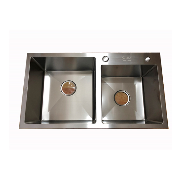 Chậu rửa bát inox Sevilla SV-8245L dương bàn 2 hố