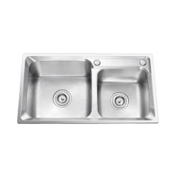 Chậu rửa bát inox EUROSUN SKYLAND EU-7943HS6 dương bàn 2 hố