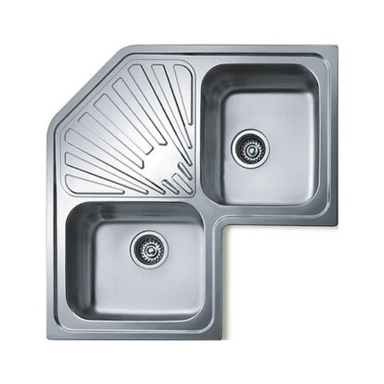 Chậu rửa bát inox TEKA ANGULAR 2B dương bàn 2 hố 1 bàn