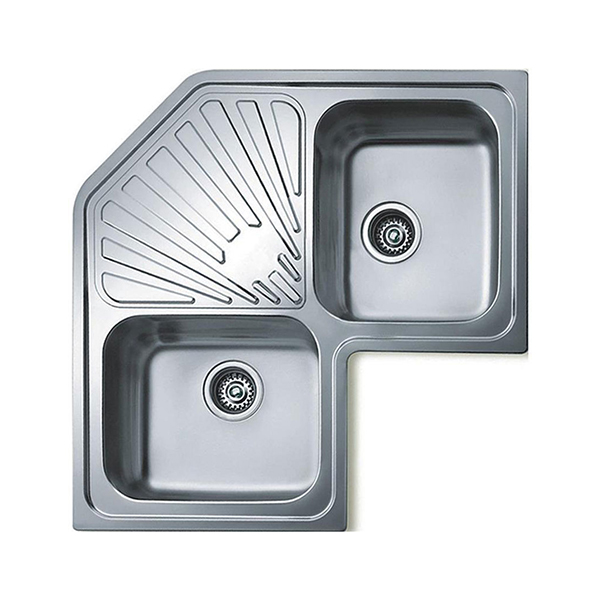 Chậu rửa bát inox TEKA ANGULAR 2B dương bàn 2 hố 1 bàn