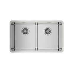 Chậu rửa bát inox TEKA BE LINEA RS15 2B 740 âm bàn 2 hố