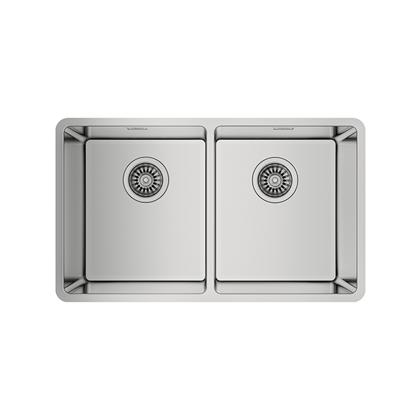 Chậu rửa bát inox TEKA BE LINEA RS15 2B 740 âm bàn 2 hố