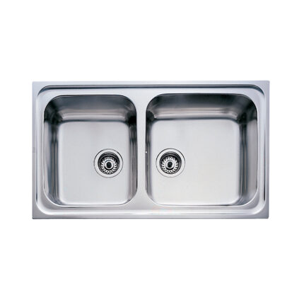Chậu rửa bát inox TEKA CLASSIC 860.500.2B dương bàn 2 hố