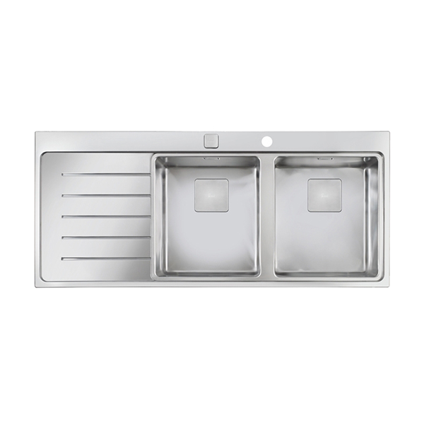 Chậu rửa bát inox TEKA ZENIT R15 2B 1D dương bàn 2 hố