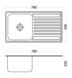 chau rua chen son ha s78d inox 304