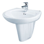 chau rua mat lavabo caesar l2220 p2436 chan lung treo tuong