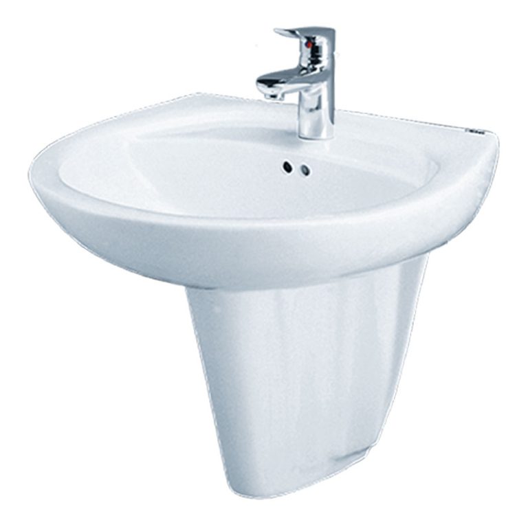 chau rua mat lavabo caesar l2220 p2436 chan lung treo tuong