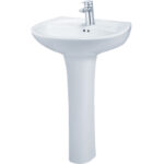 chau rua mat lavabo caesar l2220 p2445 chan dai treo tuong