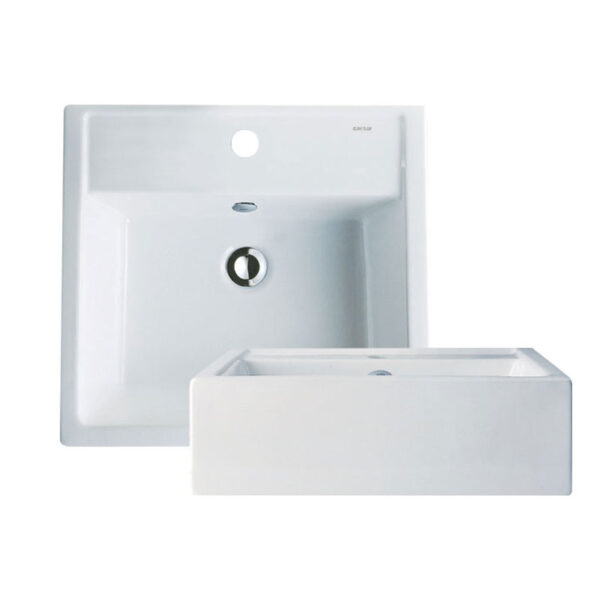 chau rua mat lavabo caesar lf5236 dat ban