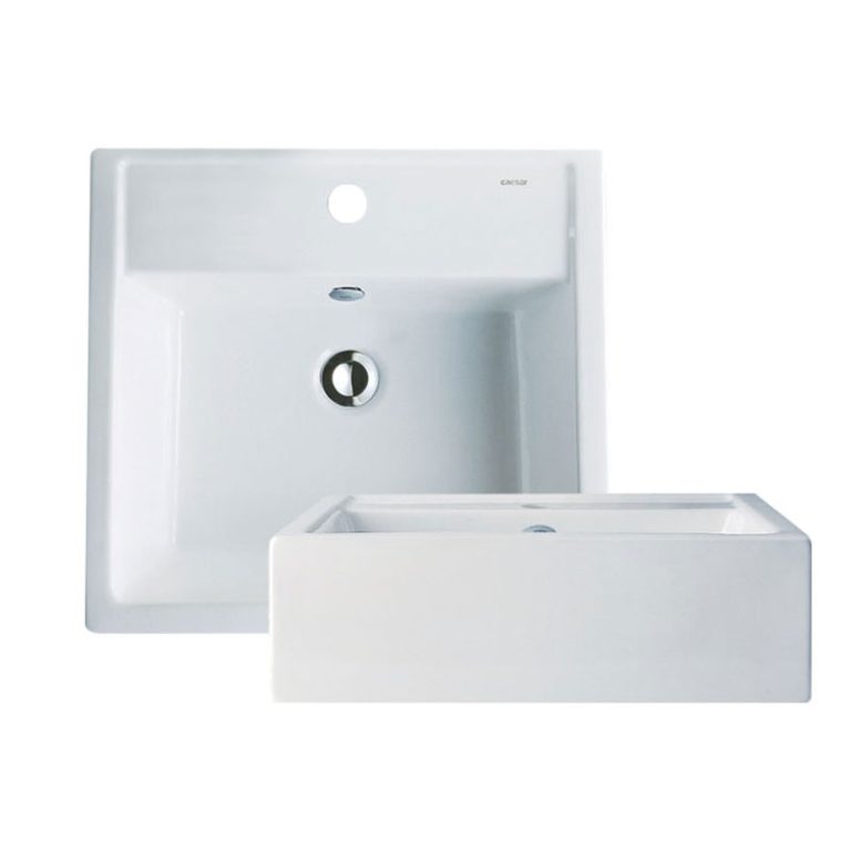 chau rua mat lavabo caesar lf5236 dat ban