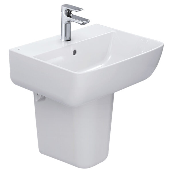 Chậu lavabo treo tường INAX L-312V L-298VC chân lửng