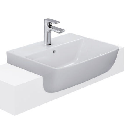 Chậu lavabo bán âm INAX AL-345V (EC/FC) Aqua Ceramic