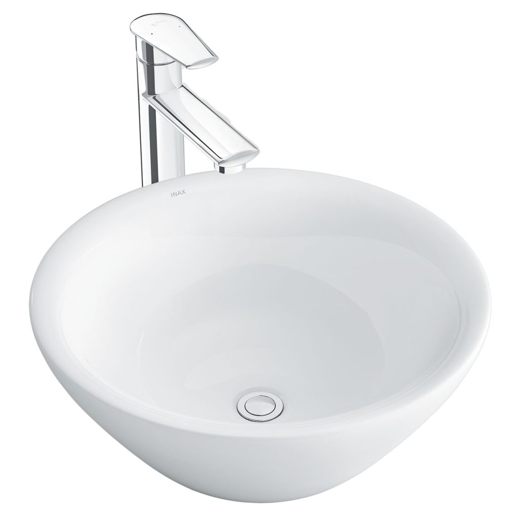 chau rua mat lavabo inax al 445v dat ban aqua ceramic 11