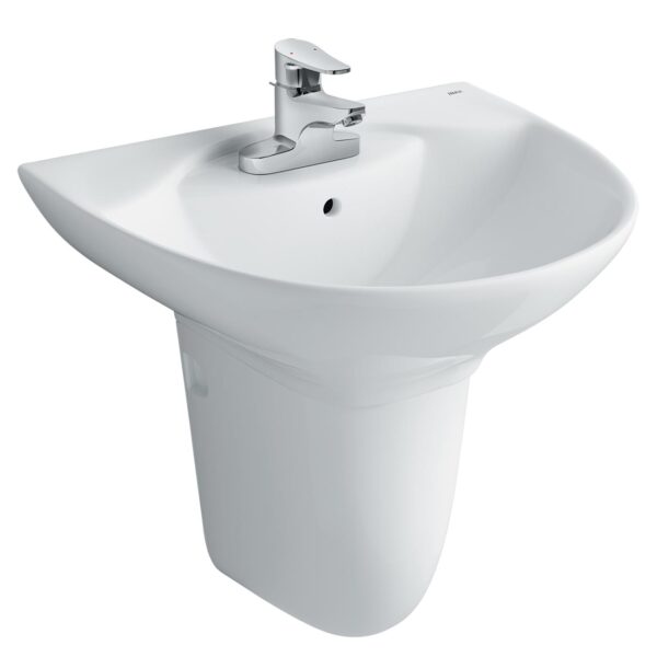 Chậu lavabo treo tường INAX L-288V L-288VC chân lửng