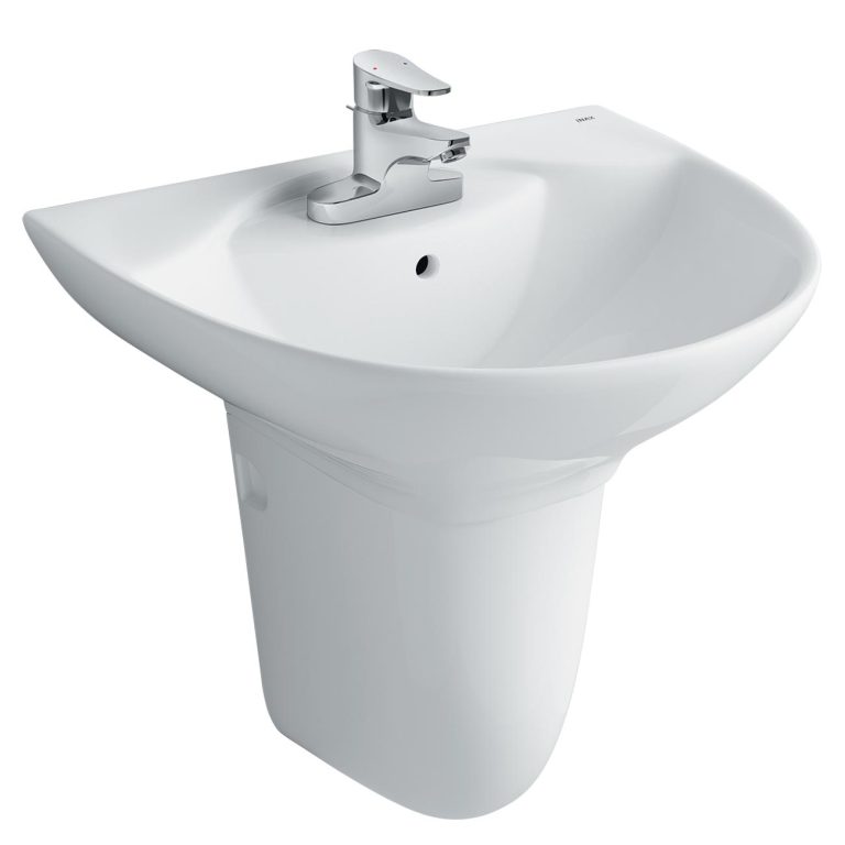 Chậu lavabo treo tường INAX L-288V L-288VC chân lửng