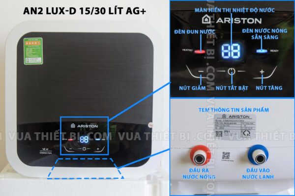 chi tiet binh nong lanh ariston andris2 an2 lux d 15 30 lit ag vuong gian tiep