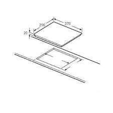 Bản vẽ kích thước Bếp từ đơn ARBER AB268MD