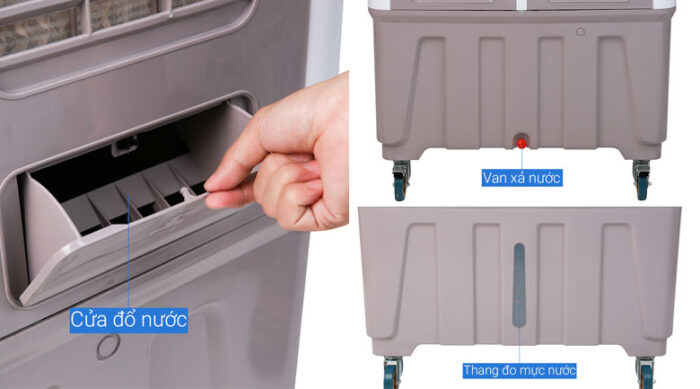 dung tich binh chua nuoc 108 lit cua do nuoc rong quat dieu hoa kangaroo kg50f69