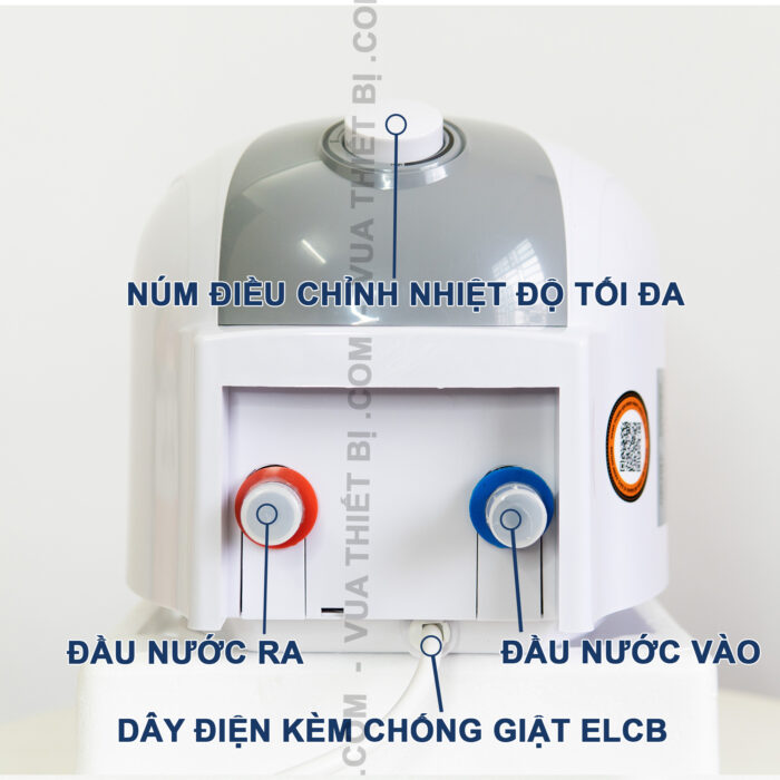 ferroli mito 6 lit chi tiet mat day binh nong lanh