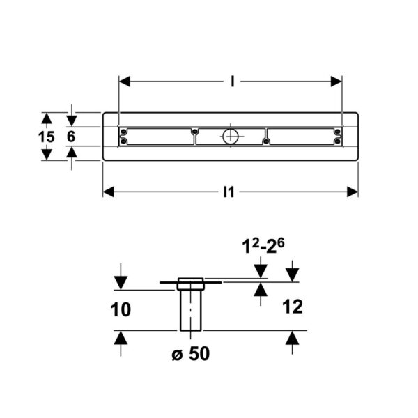 ga thoat san hafele 58853923 100cm 2