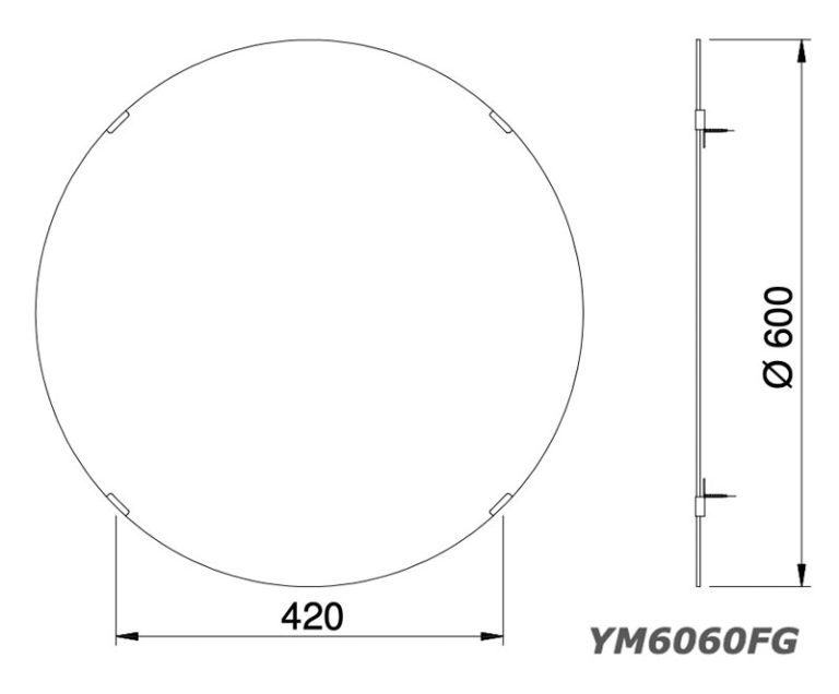 guong phong tam toto ym6060fg chong moc 600mm