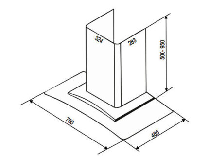 hinh anh kich thuoc lap dat may hut mui bauer bcg 70msc