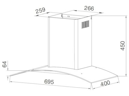 hut mui kinh cong feuer h26 feuer bep tu chuan duc