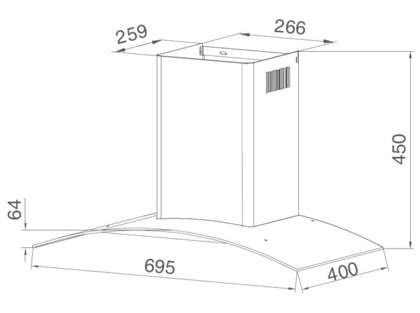 hut mui kinh cong feuer h26 feuer bep tu chuan duc