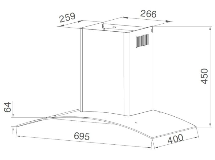 hut mui kinh cong feuer h26 feuer bep tu chuan duc