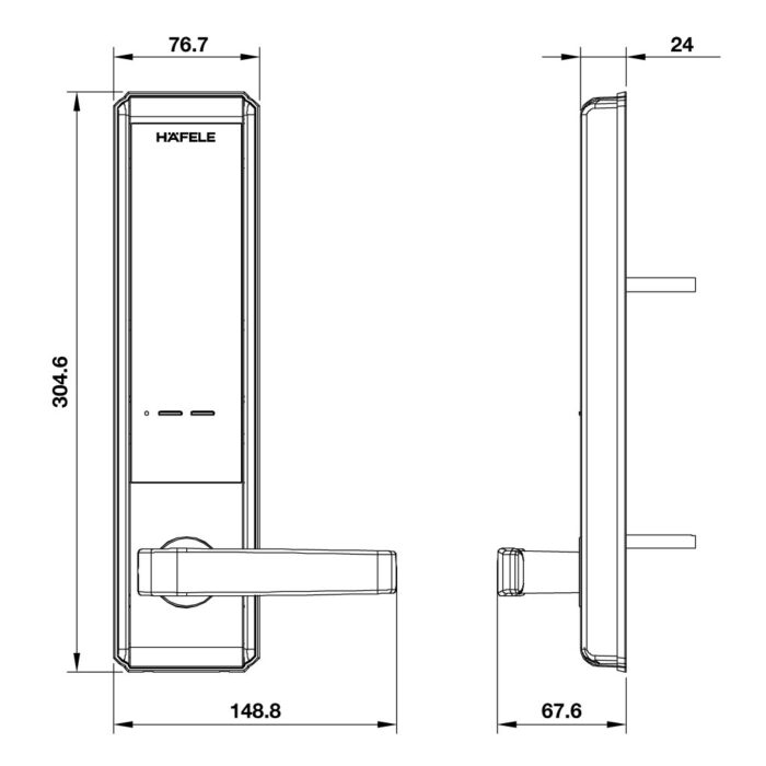 khoa dien tu hafele el7200 tc 91205714 91205715 2