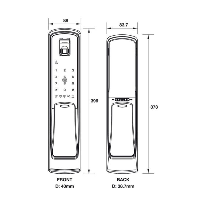 khoa dien tu hafele el9500 tcs 91205353 91205315 2