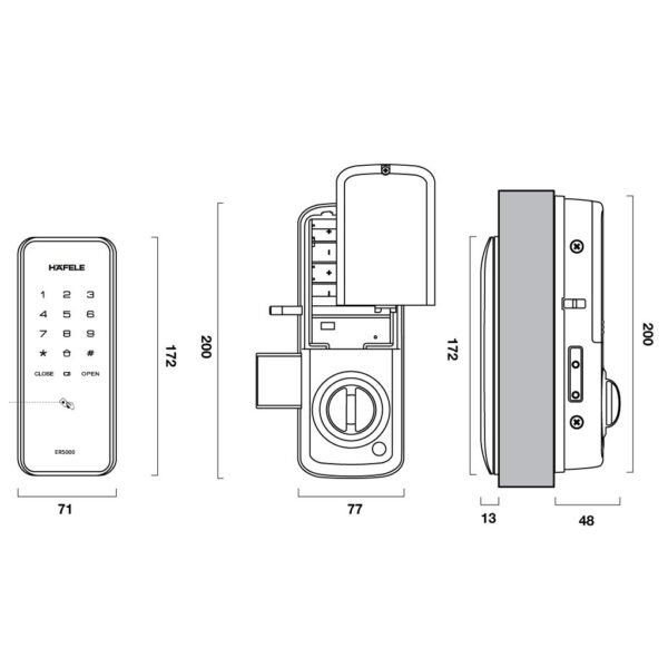 khoa dien tu hafele er5000 91205318 2