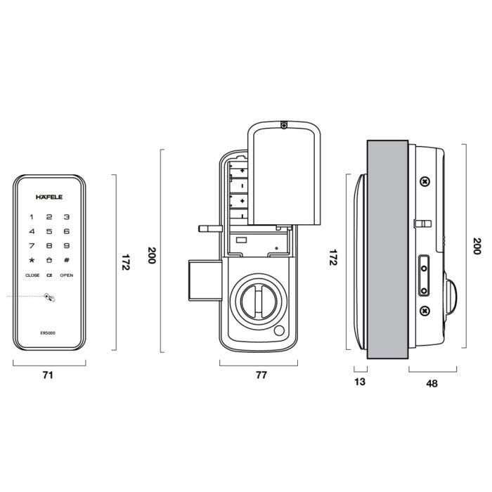khoa dien tu hafele er5000 91205318 2