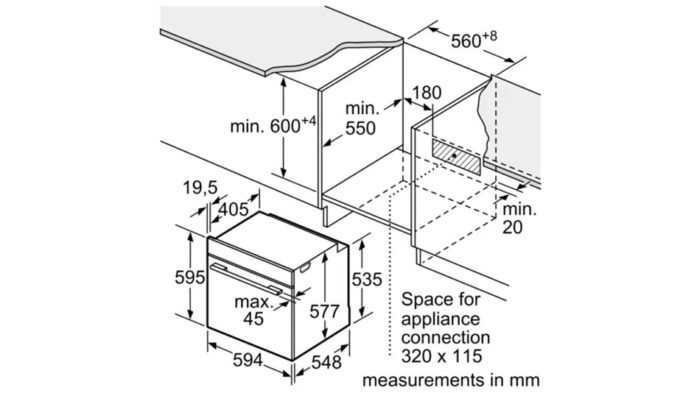 kich thuoc lap dat tu duoi bosch hbg634bb1b serie 8