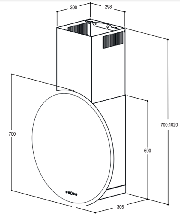 kich thuoc may hut mui bauer klass moon