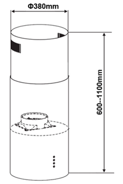 kich thuoc may hut mui canzy cz 7038gb 38cm doc lap