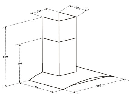 kich thuoc may hut mui canzy cz 70bds 70cm kinh cong