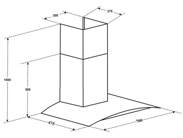 kich thuoc may hut mui canzy cz 8970h 70cm kinh cong