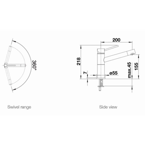 kich thuoc voi rua bat blanco alta alumetalic rut day