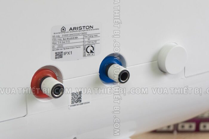 mat day binh nong lanh ariston sl2 lux d wifi 20 30 lit 2 1