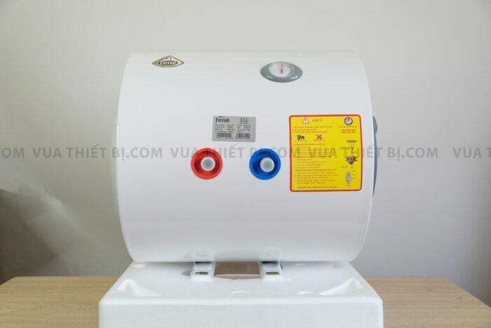 mat day binh nong lanh ferroli aqua store e 50 80 100 125 150 lit ngang gian tiep chong giat