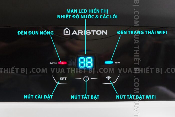 mat truoc binh nong lanh ariston sl2 lux d wifi 20 30 lit 3