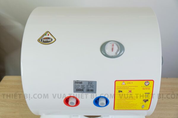 mat truoc binh nong lanh ferroli aqua store e 50 80 100 125 150 lit ngang gian tiep chong giat