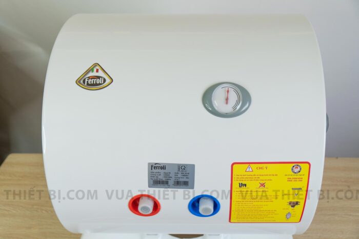 mat truoc binh nong lanh ferroli aqua store e 50 80 100 125 150 lit ngang gian tiep chong giat