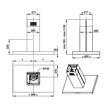 may hut mui hafele hh is90b 53981