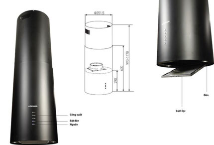 may hut mui kocher cxw 188bl 35cm doc lap 3